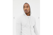 River Island tracksuit zip through hoodie in soft gray